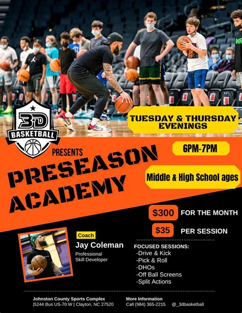 Year 2 of the PRESEASON ? ACADEMY, Johnston County Sports Complex ...