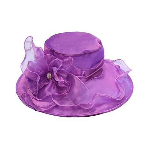 TELOLY Sun Hats for Women,Floral Organza Wide Brim Sun Hats,Sunburn ...