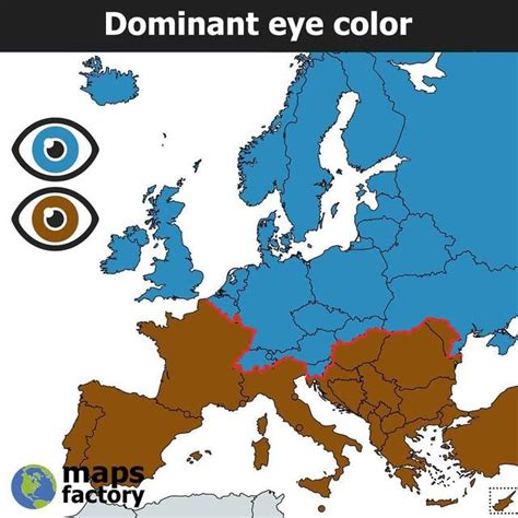 Image result for Eye Color Map Europe
