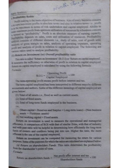 Ratio analysis formula - Creativity, Activity, Science - Studocu