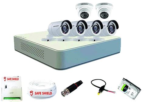 HIKVISION Infrared 1080p HD 2MP, 1MP Security Camera Kit, White ...