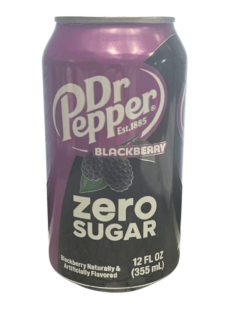 Dr. Pepper Blackberry Zero Sugar Can 355ML - U.S Edition