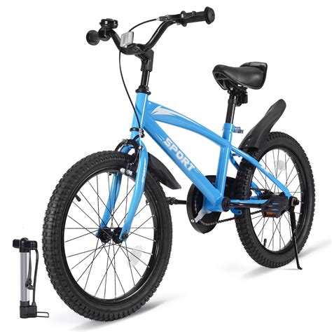 Naipo 18" Kids Bike Girls and Boys Blue Bicycles with Removable ...