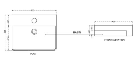 SEMI RECESSED WASH BASIN - AQUANT - ( WHITE - - 500x425x120 mm - 20inc ...