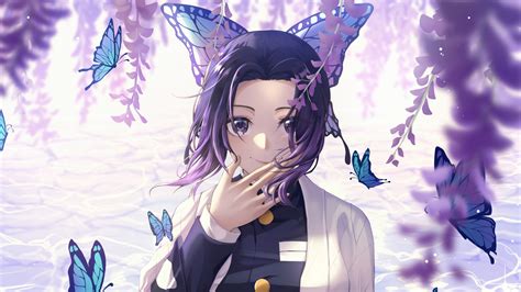 Shinobu Kocho Kimetsu no Yaiba 4K #2282a Wallpaper iPhone Phone