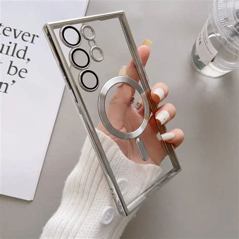 Samsung Galaxy S22 Ultra Silicone Transparent Back Cover With Camera P ...