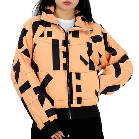 Buy Kenzo Ladies Apricot Lightweight Monogram Padded Jacket Online at ...