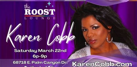 Karen Cobbs Cabaret Corner @ The Roost Tickets, The Roost Lounge ...