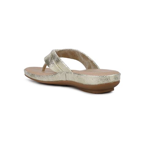 Buy Inc.5 Womens Gold Casual V Strap Round Toe Comfort Sandals Online