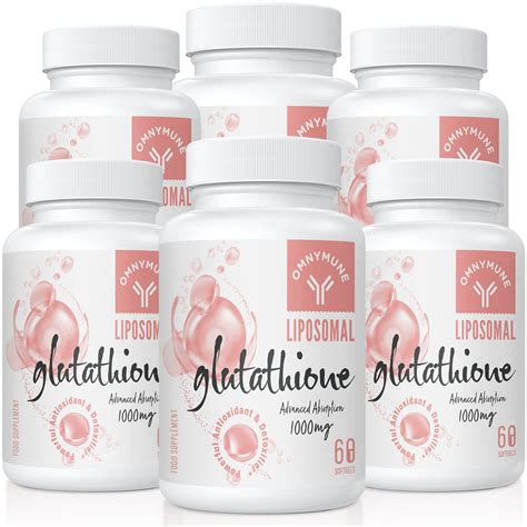 Liposomal Glutathione Supplement 1000mg Reduced Glutathione Softgels ...