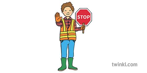 cross guard community helpers powerpoint game ks1 Illustration - Twinkl