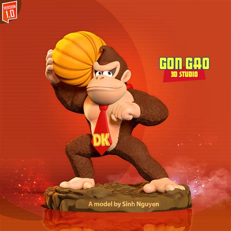 Archivo 3D Donkey Kong abraza una calabaza 🎃・Idea de impresión 3D para ...