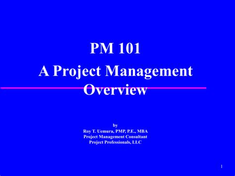 Image result for Project Management 101