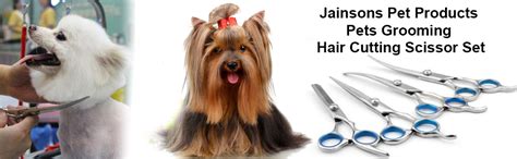Jainsons Pet Products Dog Grooming Scissors Kit Pet Hair Tools ...