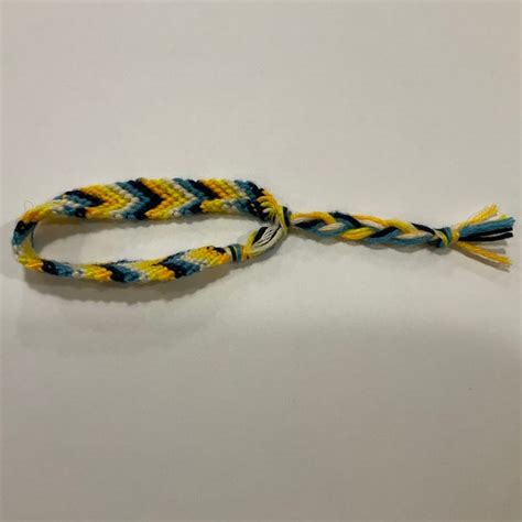 Chevron String Bracelet With Beads - Etsy
