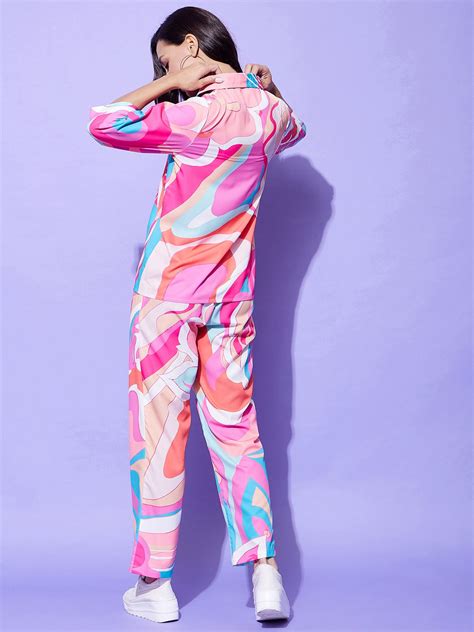 StyleStone Women's Multi Colored Printed Co-Ord Set – Stylestone