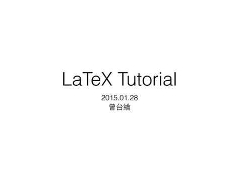 Image result for Basic Latex Tutorial Download