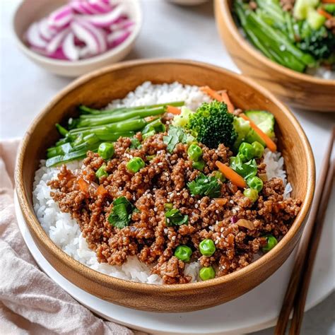 Tasty And Healthy Teriyaki Ground Turkey Bowl Recipe