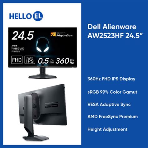 Image result for Alienware 2523Hf Monitor