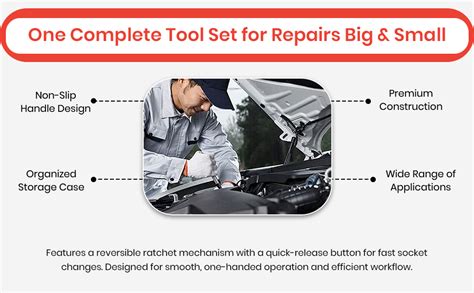 46 in 1 Pcs Combination Wrench Set/Socket, Car&Bike Repairing Hand Tool ...