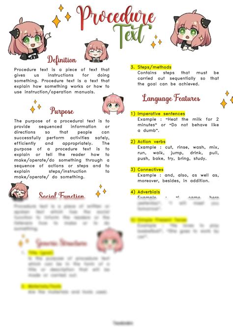 Procedure Text Example 的图像结果