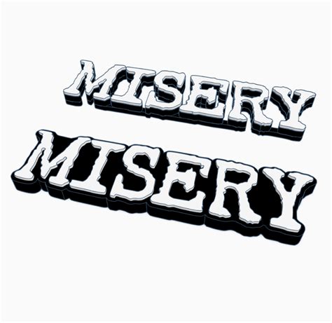 STL file MISERY Logo Display by MANIACMANCAVE3D 🔨 ・3D printing design ...