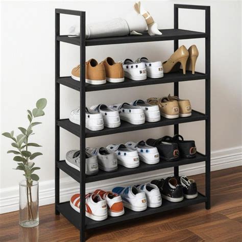 EXVITO Metal Shoe Rack for Home – Adjustable & Stackable Waterproof ...
