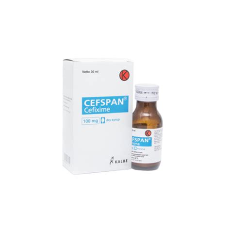 Cefspan 100 mg Sirup Kering 30 ml - Manfaat, Kandungan, Dosis, dan Efek ...