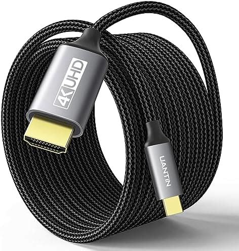 UANTIN USB C to HDMI Cable 10Ft | 4K High-Speed USB 3.1 Type-C to HDMI ...
