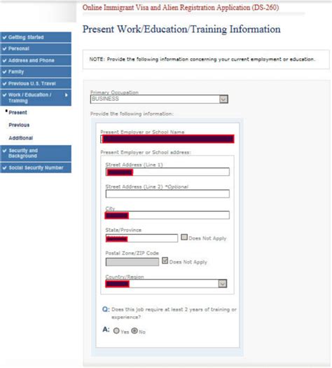 Image result for DS-260 Form Sample PDF