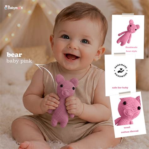 Babymoon Piggy (17 Cm) Handmade Knitted Stuffed Animal Baby Kids Photo ...