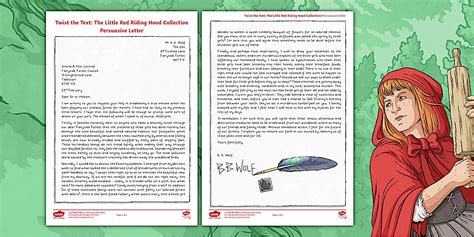 Persuasive Letter from the Big Bad Wolf for Key Stage 2