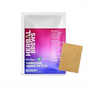 Herbal Brews - Varicose Veins Patches with Turmeric & Natural ...