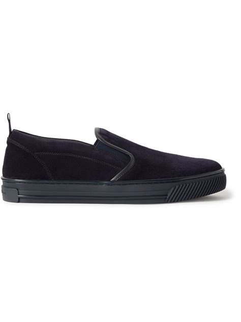 Gianvito Rossi - Suede Slip-On Sneakers - Blue Gianvito Rossi