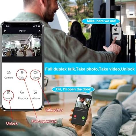 ANJIELOSMART Wireless WiFi Video Doorbell Intercom with 7 inch India | Ubuy
