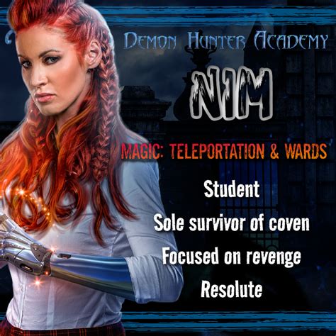 Meet Nimue from Demon Hunter Academy – Traci Lovelot