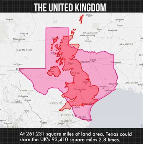 Countries Smaller Than Texas By Land Area