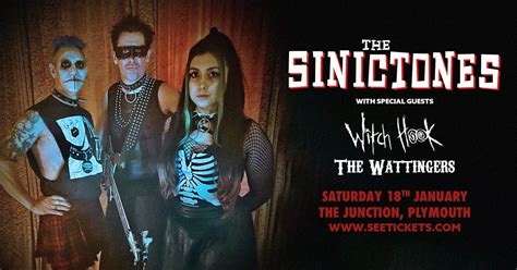 THE SINICTONES + WITCH HOOK + THE WATTINGERS @ The Junction, Plymouth ...