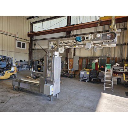 12" wide Stainless Steel Bucket-Lift Elevator "Z" Conveyor 112" Disch ...