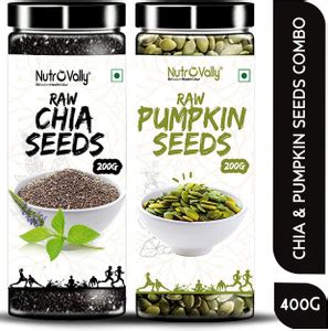 NutroVally Chia & Pumpkin Seed Combo for Weight Loss|Loaded with Omega ...