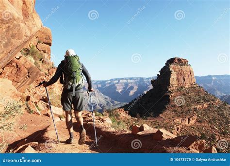 Hike in Grand Canyon stock photo. Image of people, tourism - 10673770