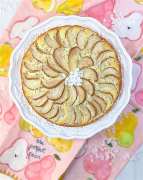 Sweet Pear Cake with Belgian Pearl Sugar - Sparkling Charm