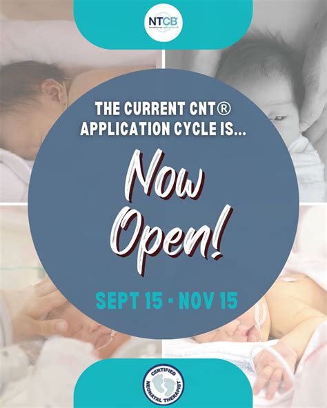 Today is the day! The current CNT® certification cycle is now open ...
