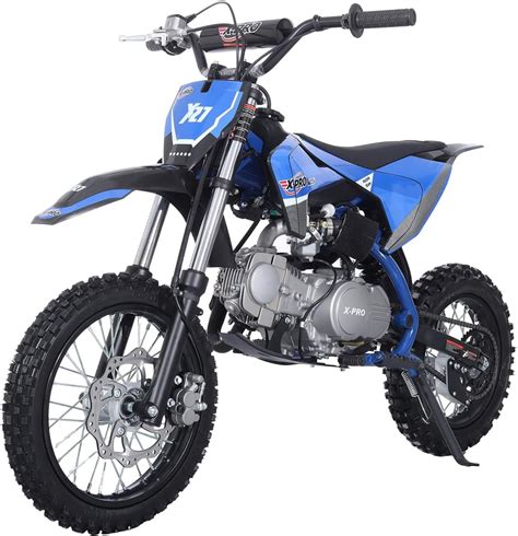 "X-Pro 125cc Gas Dirt Bike for Adults, 4-Speed Semi-Automatic, Kick ...