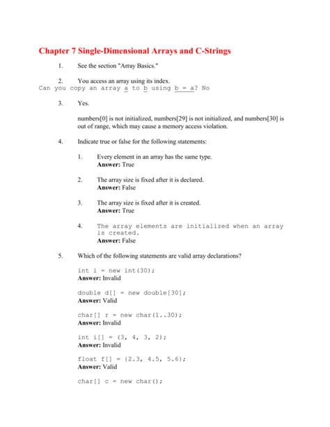 Image result for Single Dimensional Array C