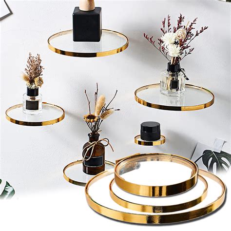 Cheers.US Floating Shelves Wall Mounted Gold Wall India | Ubuy