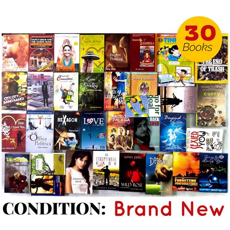 (BRAND NEW) Set of 30 Books | Mixed Genres Mostly Fiction | FREE Bookm