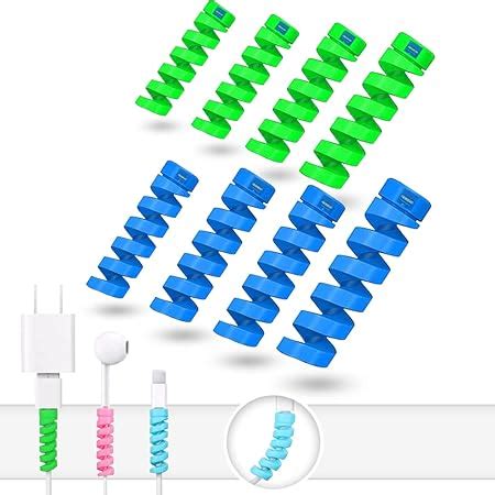 HUMBLE® Spiral Charger Cable Protector Data Cable Saver Charging Cord ...