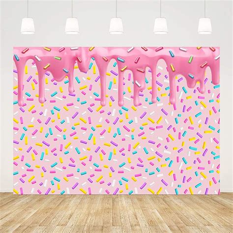 ABLIN 7x5ft Pink Girl Donut Grow Up Party Backdrop India | Ubuy