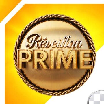 Luxurious golden rveillon prime emblem | Premium PSD
